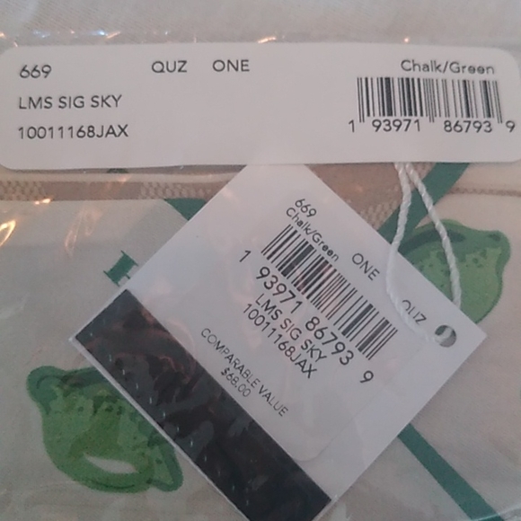 Coach 669 Signature Print Lime Silk Skinny Scarf Twilly - Picture 4 of 6